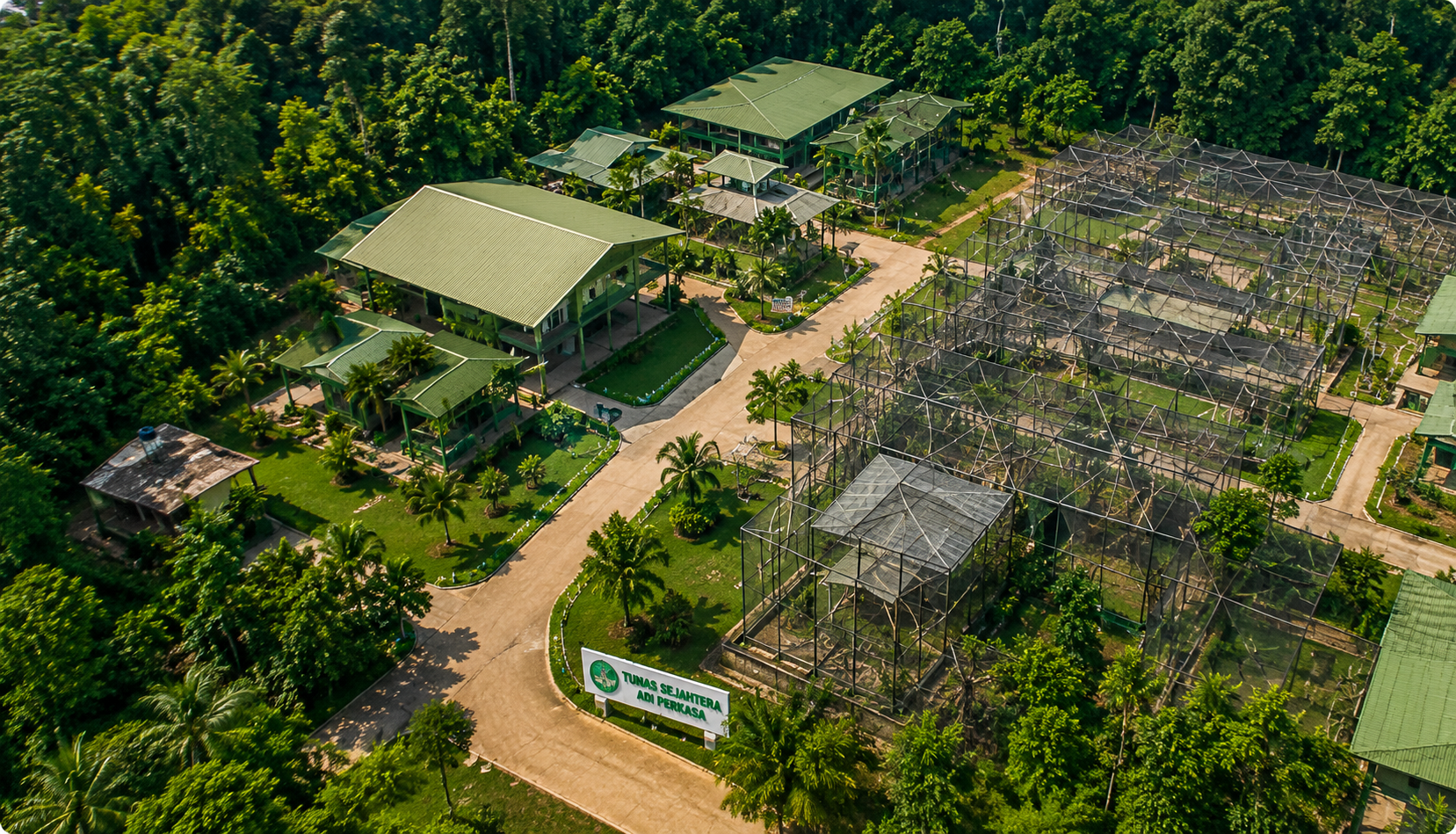 Breeding center aerial view